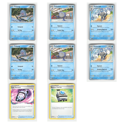 8x Poliwag Lot Poliwhirl Poliwrath Lost Vacuum Rescue Carrier 41 Pokemon Cards - Image 1