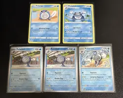Pokemon TCG Poliwag/Poliwhirl/Poliwrath 5 Card Lot - Image 1