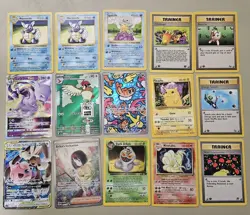 Lot Pokemon Cards Vintage Modern Wotc Singles Holo Rare Shadowless Tag Team 1st - Image 1