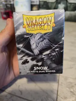 Dragon Shield SNOW SET Matte 100ct Sleeves Factory Sealed - Image 1