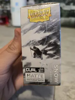 Dragon Shield SNOW SET Matte 100ct Sleeves Factory Sealed - Image 4
