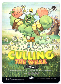 Culling the Weak 1818 Rainbow Foil Twisted Toons Secret Lair MTG Near Mint - Image 1