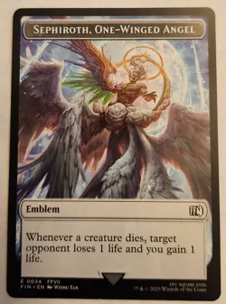 Emblem - Sephiroth, One-Winged Angel Robot Warrior Double-Sided Token Final... - Image 1