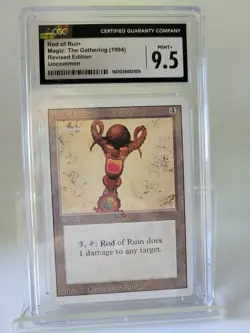 MAGIC THE GATHERING REVISED EDITION ROD OF RIUN (1994) GRADED 9.5 - Image 1