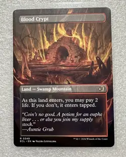 Blood Crypt (Borderless) Rare MTG Lorwyn Eclipsed Land Swamp Mountain R 0349 - Image 2