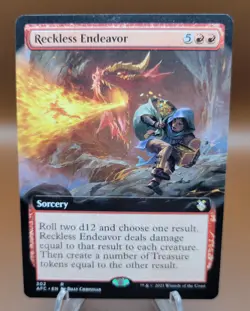 EXTENDED Reckless Endeavor x1 MTG Commander AFC Magic Near Mint NM English - Image 1