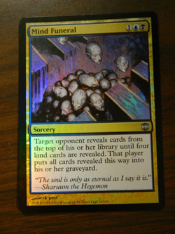 MTG FOIL Alara Reborn Uncommon Mind Funeral Excellent - NM Cond - Image 1