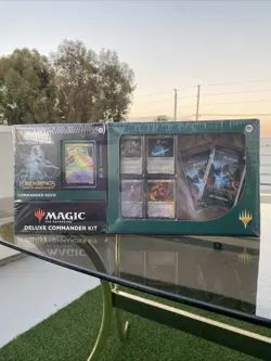 SEALED Magic the Gathering Deluxe Commander Deck Kit Lord of the Rings Edition - Image 1