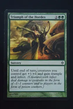 Magic The Gathering MTG TRIUMPH OF THE HORDES New Phyrexia MP Moderately Played - Image 1