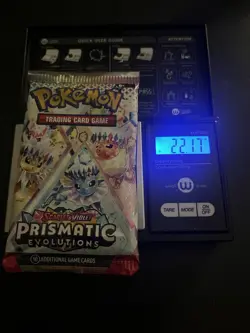 22.17g HEAVY Prismatic Evolutions Pokemon Sealed Booster Pack New God PackUU! - Image 1