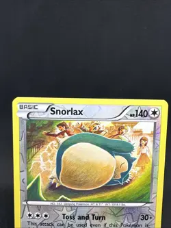 2016 Pokemon TCG Snorlax 77/124 XY Era Fates Collide Reverse Holo Komiya - Image 3