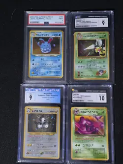 Pokemon Japanese Vintage Graded Card Slab Lot - Image 1