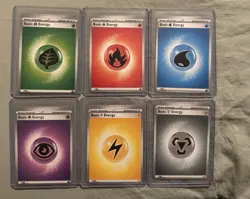 Miscut Mega Evolutions Energy Set - All From Same Booster Bundle Pokemon TCG - Image 1