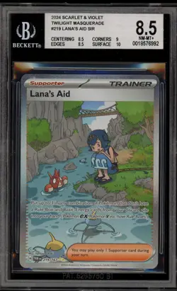 Pokemon Lana's Aid Twilight Masquerade Special Illustration Rare #219 BGS 8.5 - Image 1