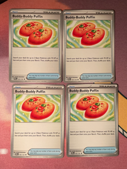 Pokemon TCG Playset - 4x Buddy-Buddy Poffin 101/131 Prismatic Evolutions - Image 1