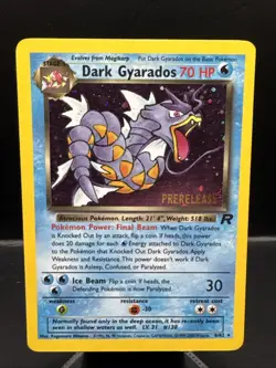 Dark Gyarados 8/82 Holo Rare Unlimited PRERELEASE Team Rocket Pokemon 791 - Image 1