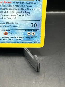 Dark Gyarados 8/82 Holo Rare Unlimited PRERELEASE Team Rocket Pokemon 791 - Image 3