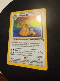 Pokemon TCG Dragonite Fossil Holo Unlimited 4/62 LP - Image 3