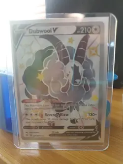 Pokemon Shining Fates Dubwool V Shiny Full Art Holo Rare SV120/SV122 Mint - Image 1