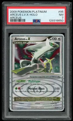 Pokemon TCG Arceus LV X Holo Ultra Rare 95/99 Platinum Arceus PSA 7 Near Mint - Image 1