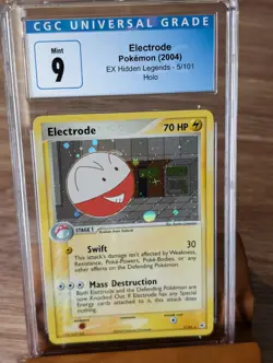 2004 Pokemon Ex Hidden Legends Electrode Holo #5 CGC Mint 9 - Image 1