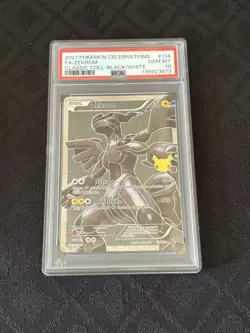 PSA 10 GEM MINT 2021 POKEMON CELEBRATIONS FULL ART ZEKROM BLACK/WHITE 114/114 - Image 1