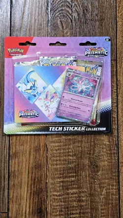 🔥🔥Pokemon TCG Prismatic Evolutions Tech Sticker Collection Set of 3 Sealed🔥 - Image 3