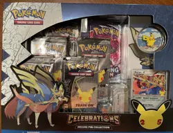 Pokemon TCG Celebrations 25th Anniversary Zacian Deluxe Pin Collection Box - Image 2
