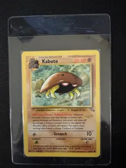 Pokemon Fossil Kabuto Promo Stamped 'W' Wizards of the Coast 50/62 - Image 1