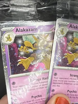 Pokemon - Alakazam Cosmos Holo - 082/167 - SV Twilight Masquerade - Promo x2 - Image 3