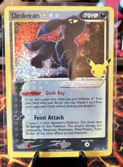 Pokemon - Umbreon - 17/17 - 25th Anniversary Gold Star - Image 1