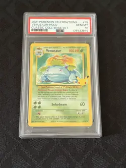 PSA 10 Venusaur Holo 2021 Pokemon Celebrations Classic Collection - Image 1