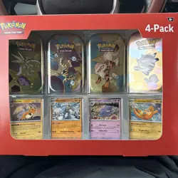 Sam’s Club Pokemon 151 Mini Tin 4 Pack NEW/SEALED/SHIPS FAST - Image 1