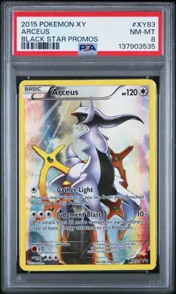 2015 Pokemon Gaming XY Promos Arceus #XY83 PSA 8 - Image 1