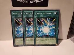 Yugioh - 3X Crystal Blessing - Common - 1st Edition - FOTB-EN034 - Near Mint - Image 1