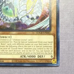 YuGiOh Rainbow Dragon 1st SDCB-EN041 Legend of the Crystal Beasts - Image 5