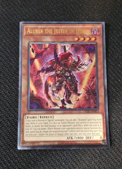 YGO Aluber the Jester of Despia Ultimate Rare MISPRINT FOIL SHIFT OP20-EN003 (B) - Image 1