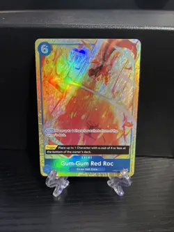 Gum-Gum Red Roc (Alternate Art) OP04-056 Premium Booster -The Best- Foil - Image 1