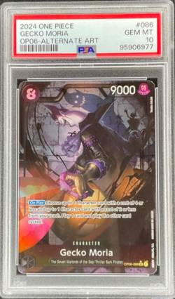 PSA 10 Gecko Moria OP06 086 One Piece SR Mint - Image 1