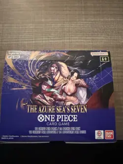 One Piece TCG OP14-EB04 The Azure Sea’s Seven Booster Box From Bandai Official - Image 1