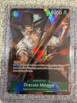 Dracule Mihawk OP12-030 SR Alt Art Legacy of the Master One Piece CCG English - Image 1