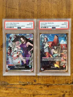 One Piece Boa Hancock and Shanks PSA Magazine Promo 2025 SEQUENTIAL PSA 10s - Image 1