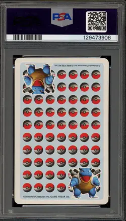 Pokemon Stadium Blue Playing Cards Oddish Jack of Hearts PSA 9 Mint - Image 2