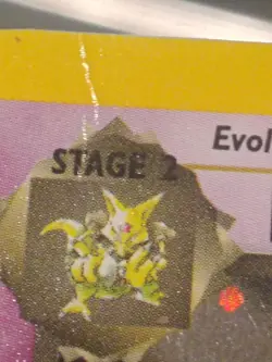 Pokemon Dark Alakazam TCG 1st Edition Holo Rare Card 1/82 MP - Image 2