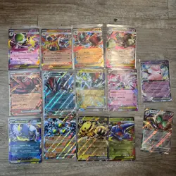 2025 Pokemon Card Lot x14 double rare ex phantasmal flames journey together etc - Image 1