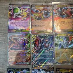 2025 Pokemon Card Lot x14 double rare ex phantasmal flames journey together etc - Image 2