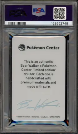 Pokemon Pikachu PC X Bear Walker Coll. Card Serialized 116 of 250 PSA 10 - Image 2