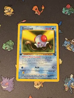 Pokemon Cards Tentacool 56/62 Fossil FIRST EDITION WOTC - (NM) - Image 1