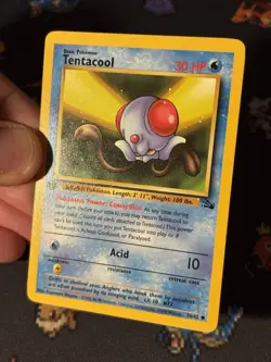 Pokemon Cards Tentacool 56/62 Fossil FIRST EDITION WOTC - (NM) - Image 2