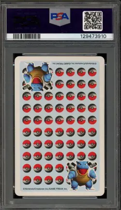 Pokemon Stadium Blue Playing Cards Vileplume King of Hearts PSA 7 - Image 2